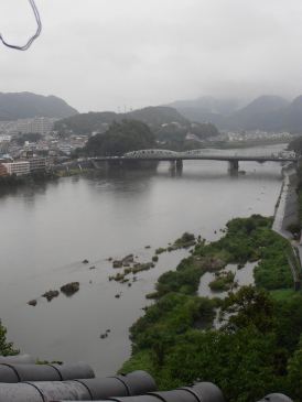犬山城から見下ろす木曽川